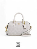 Coach leather Mini Rowan Crossbody In Signature Canvas CS183