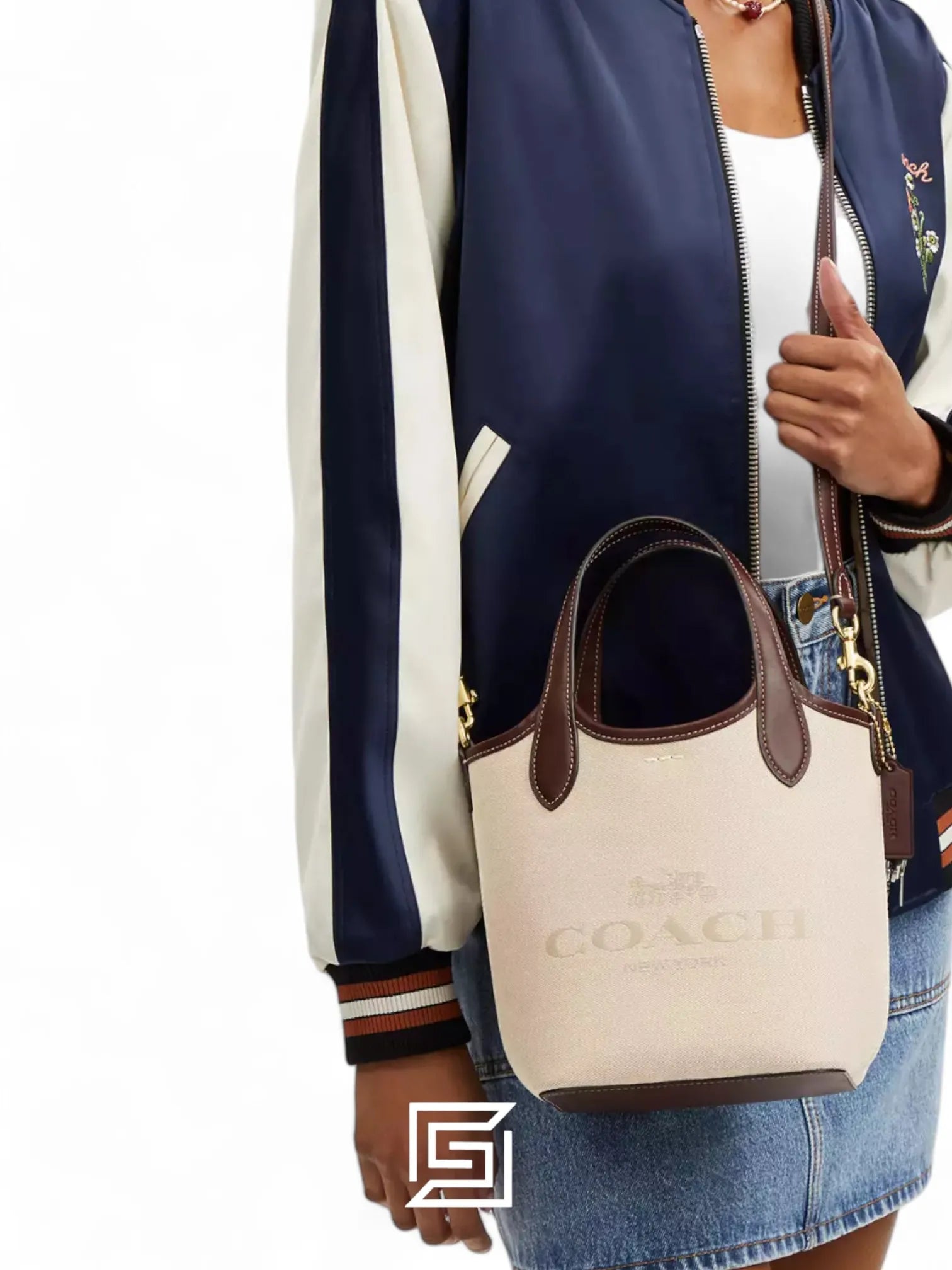 Coach leather Hanna Bucket Bag CR169