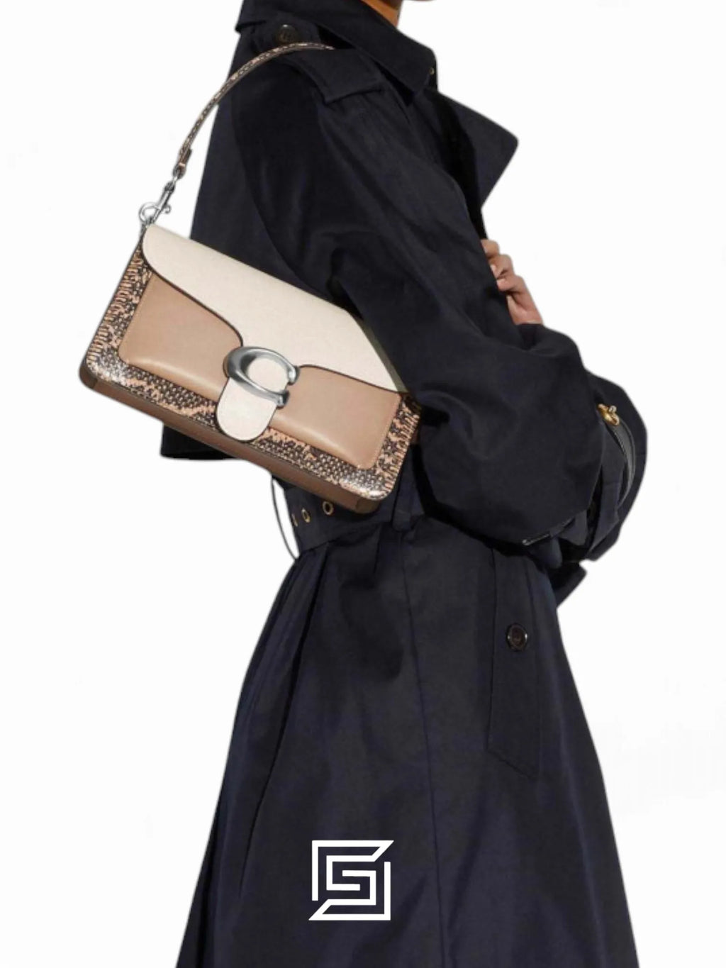 Coach Tabby 26 Leather &amp; Snakeskin Shoulder Bag Style No.39972