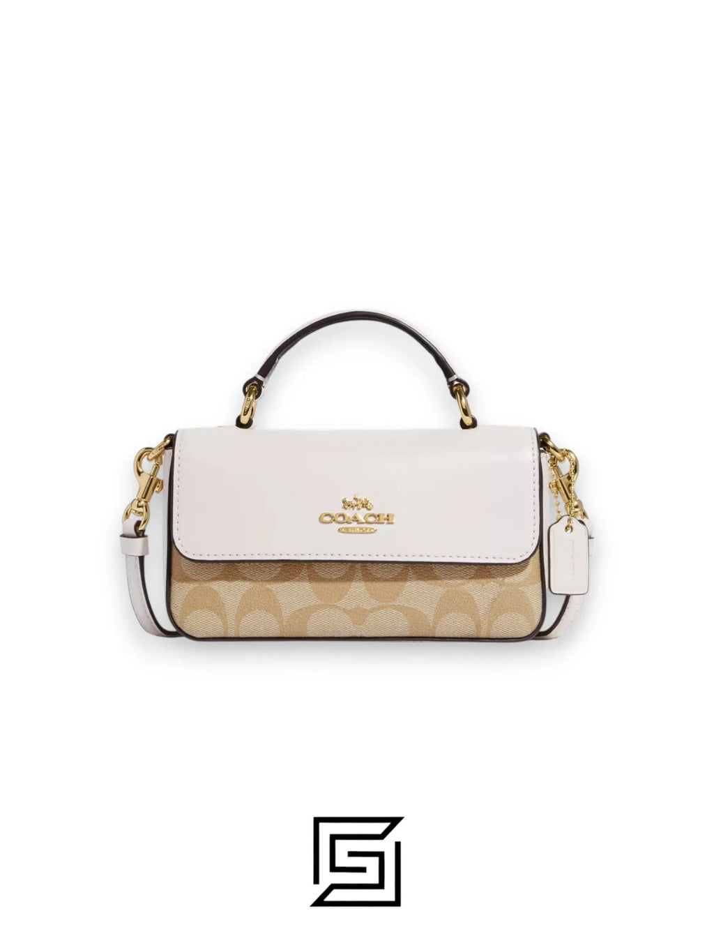 Mini Josie Top Handle Crossbody In Blocked Signature Canvas Style No. CC340