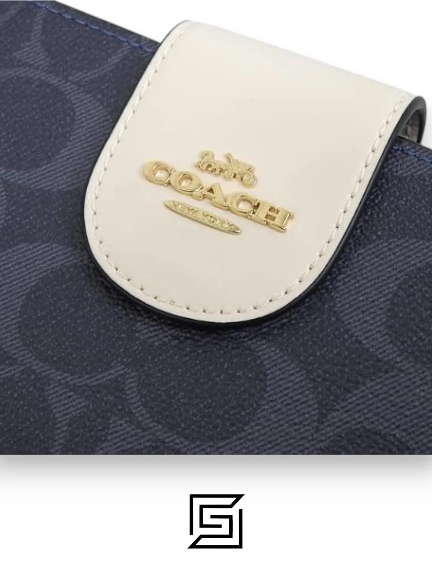 Coach Phone Wallet In Colorblock Signature Grey x White Style No. C2874