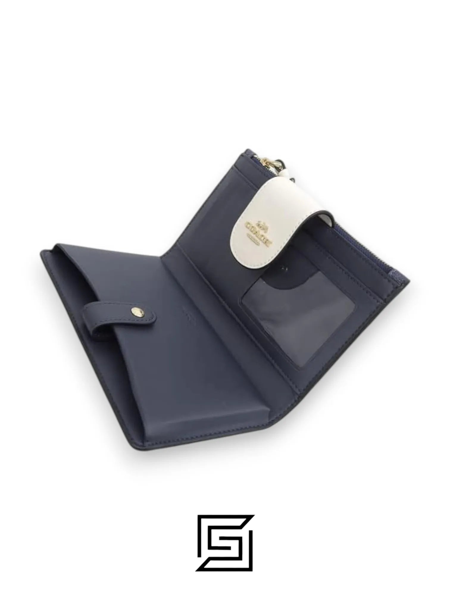 Coach Phone Wallet In Colorblock Signature Grey x White Style No. C2874