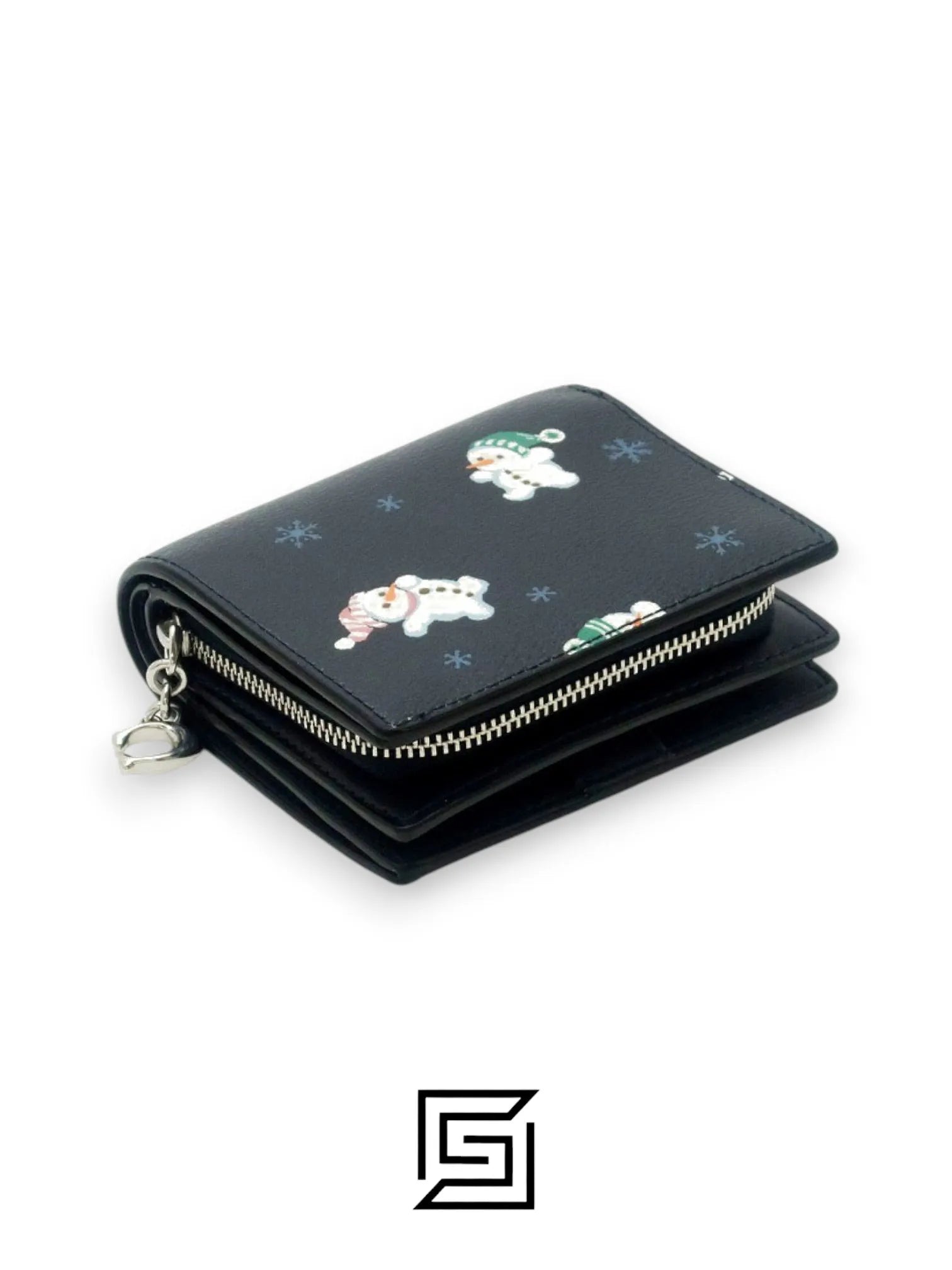 Snap Wallet With Snowman Print Style C6941