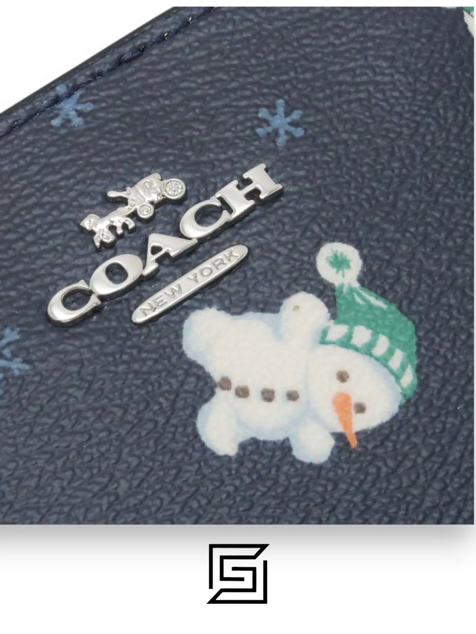 Snap Wallet With Snowman Print Style C6941