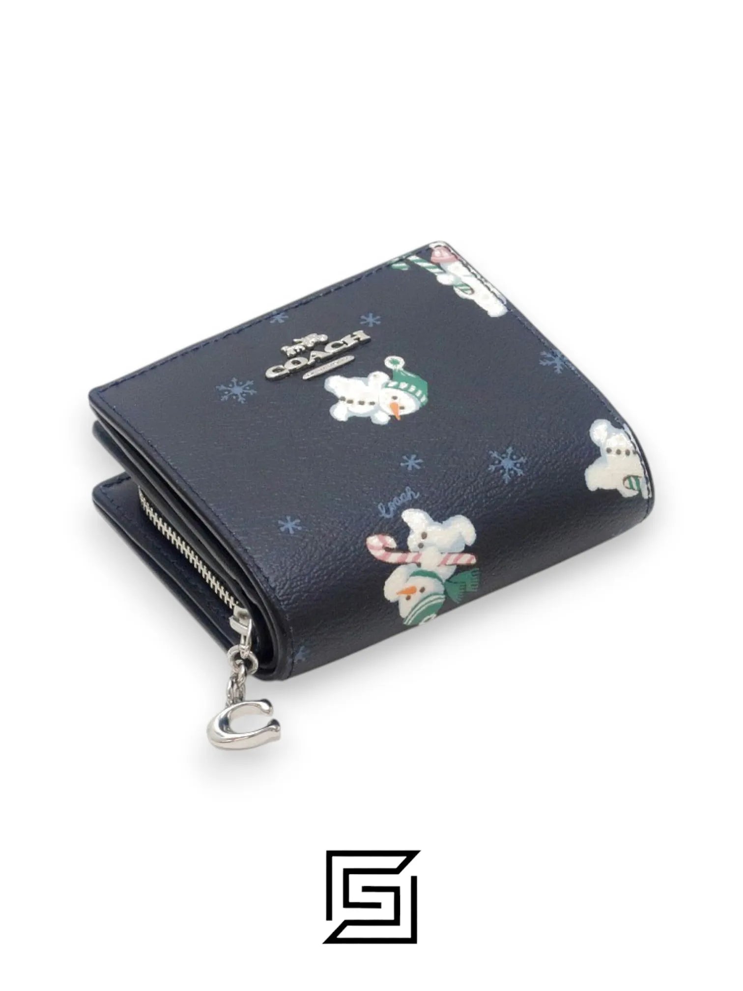 Snap Wallet With Snowman Print Style C6941