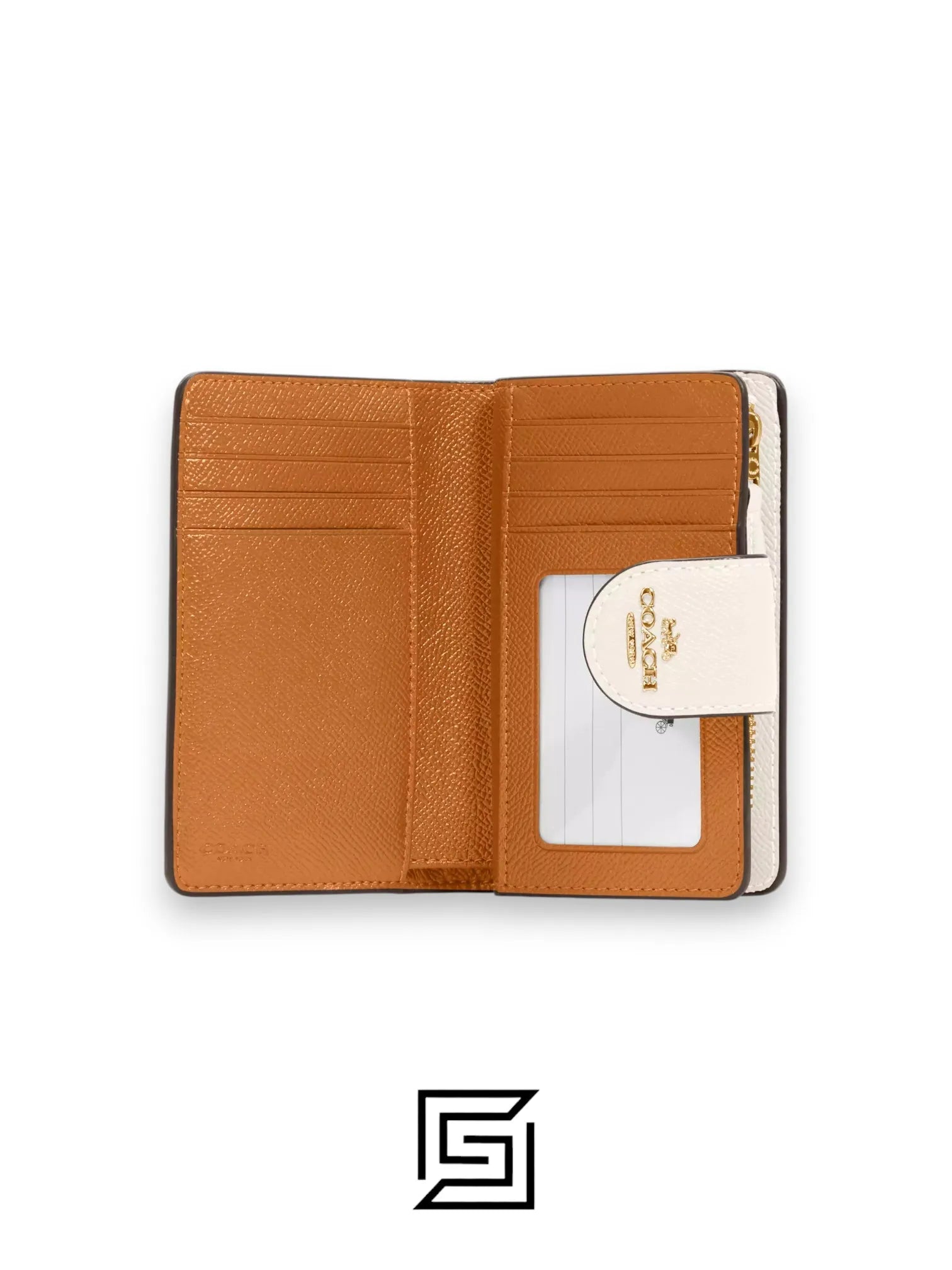 Medium Corner Zip Wallet Style Number 6390 White