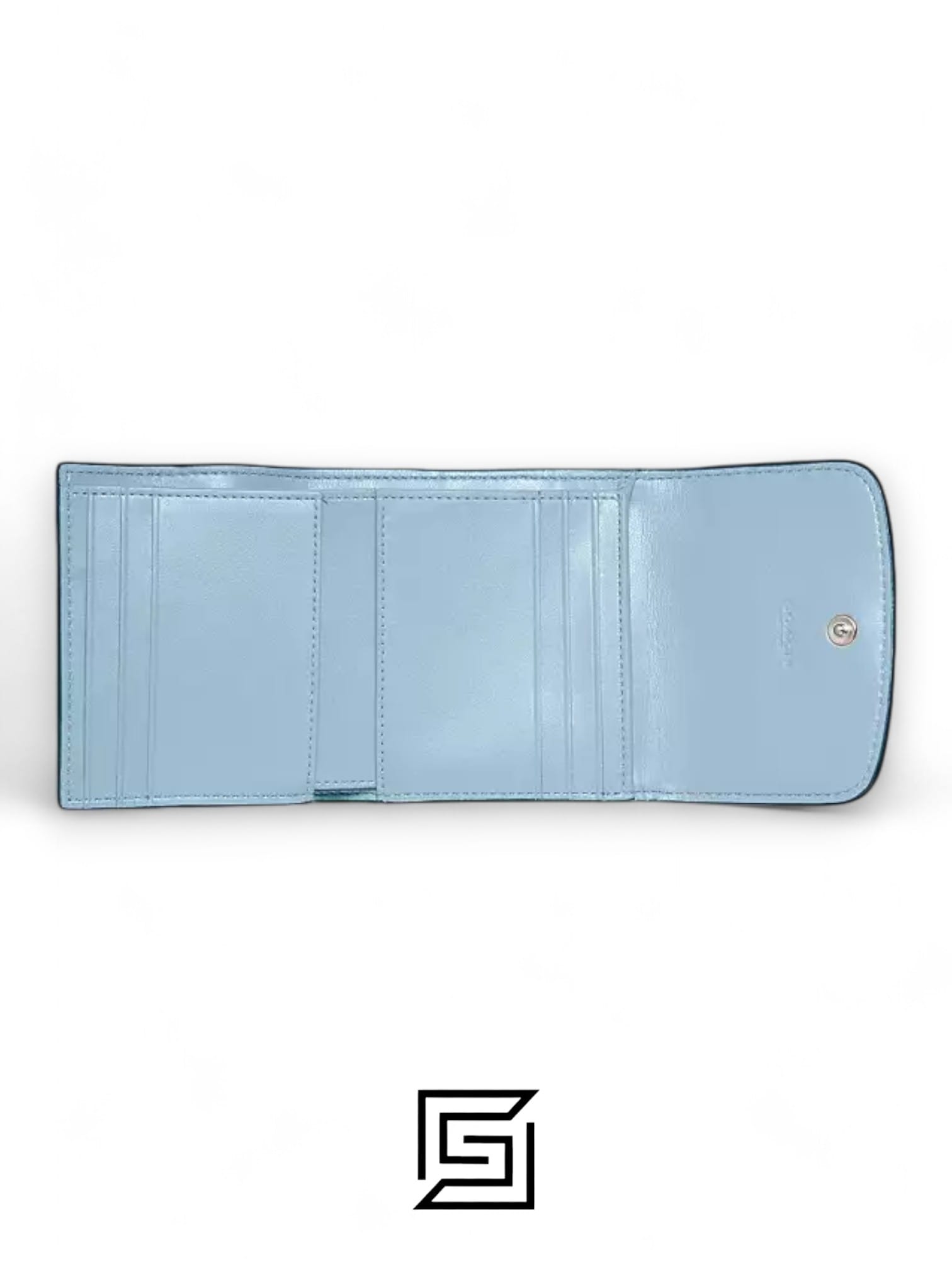Small Wallet In Signature Canvas Style No. F87589 Blue