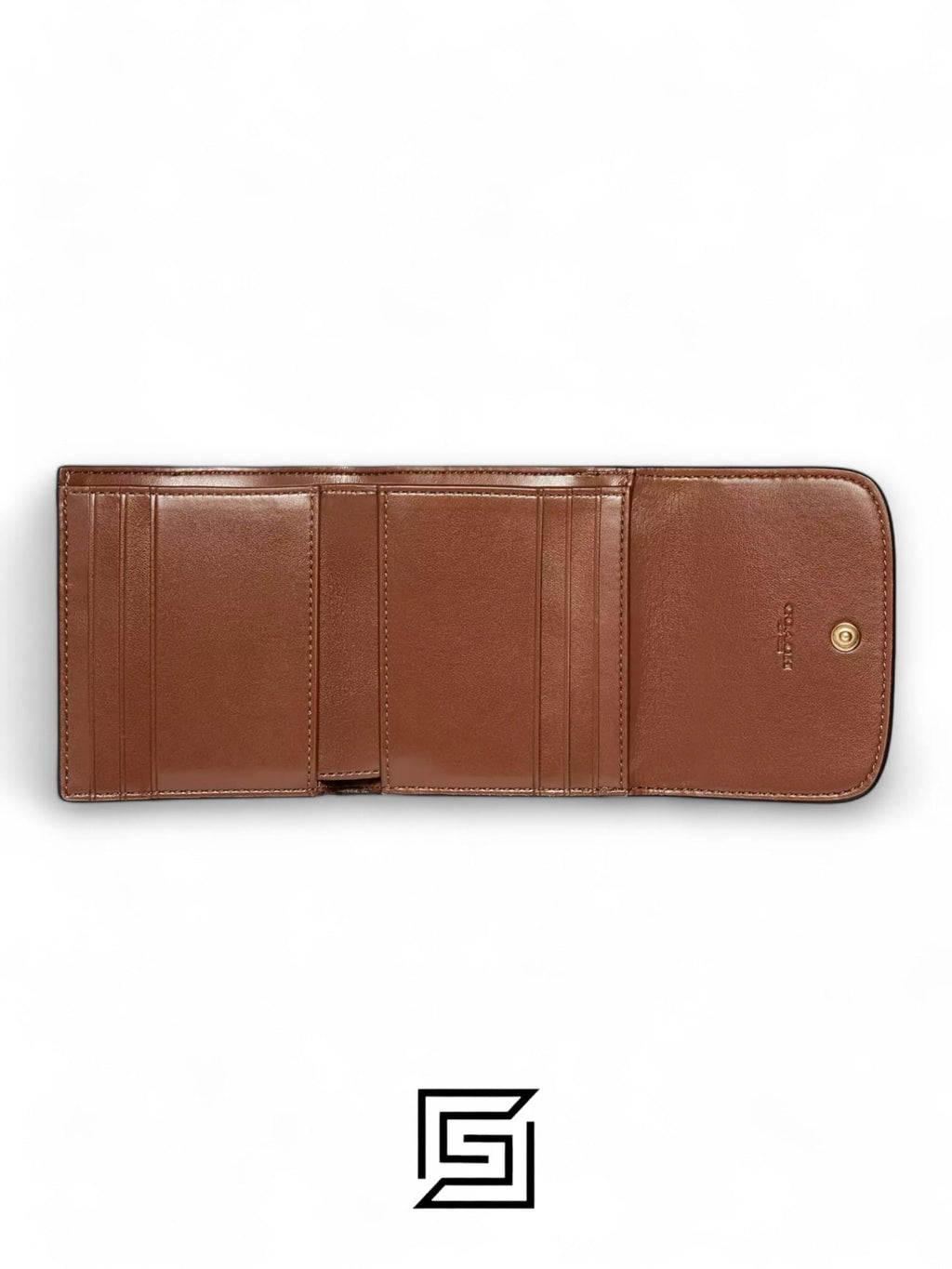Small Wallet In Signature Canvas Style No. F87589 Brown