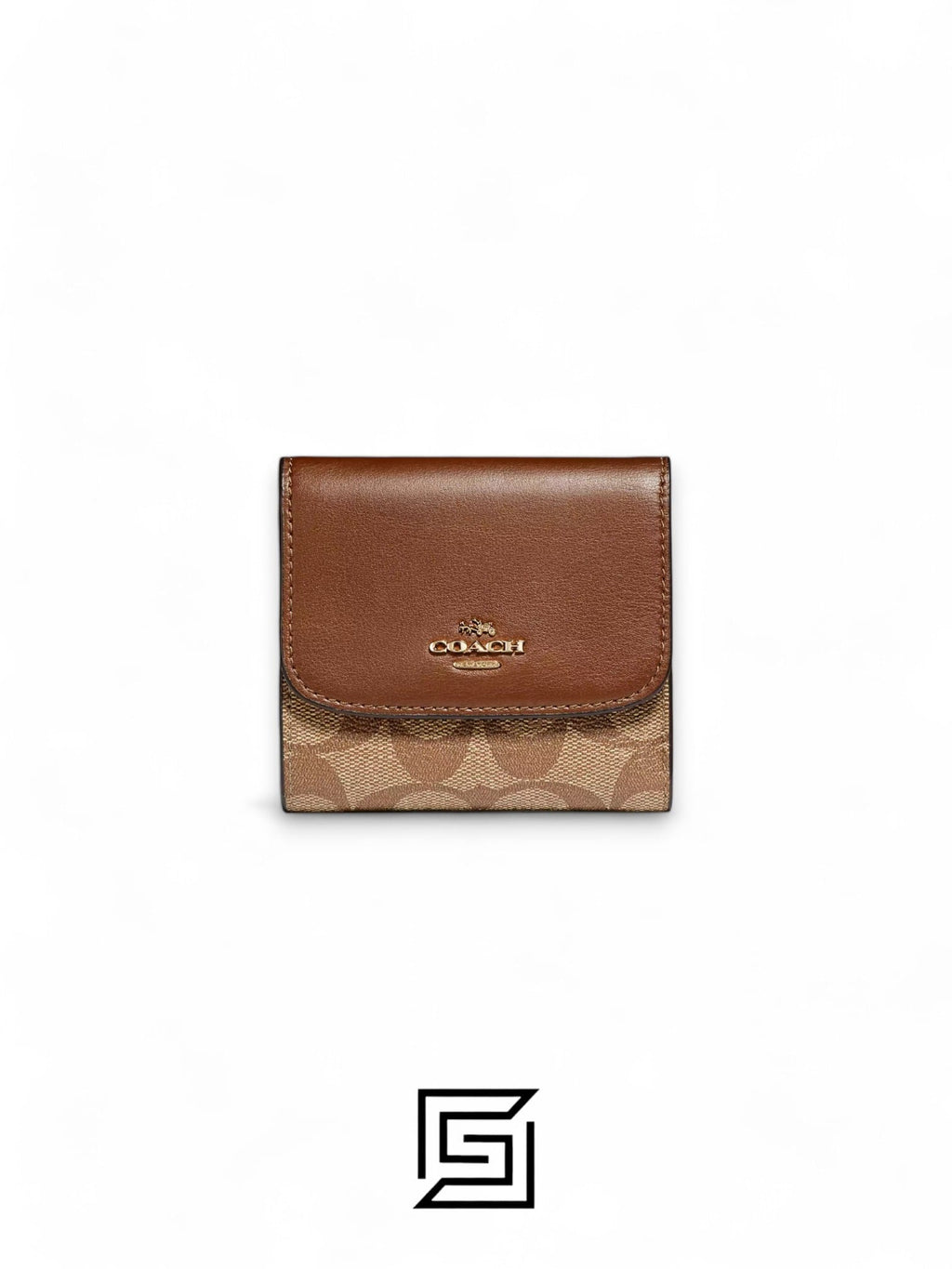Small Wallet In Signature Canvas Style No. F87589 Brown