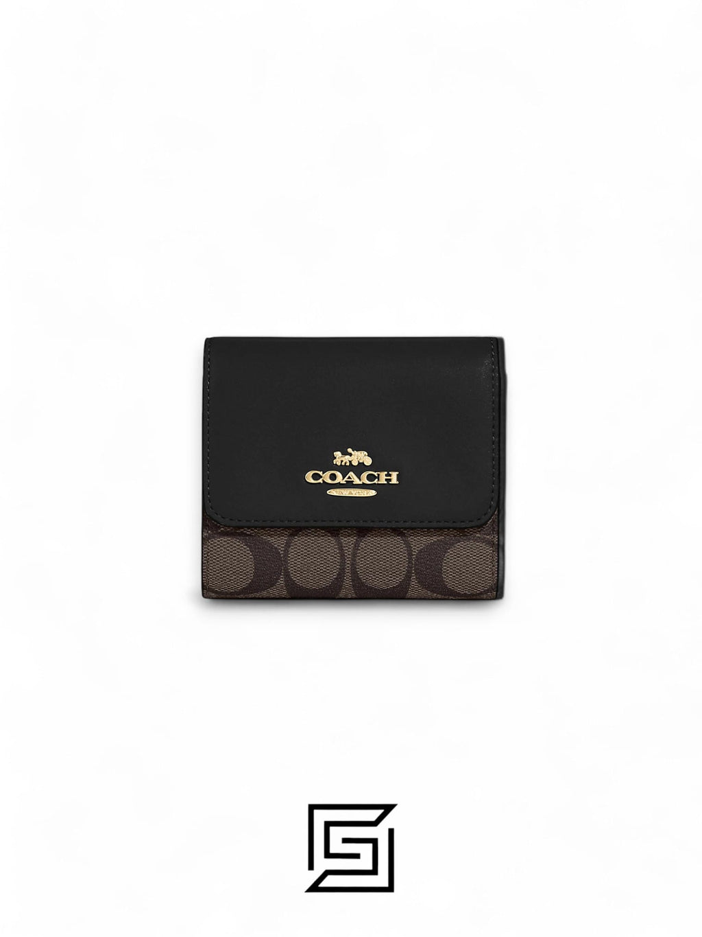 Small Wallet In Signature Canvas Style No. F87589 Black