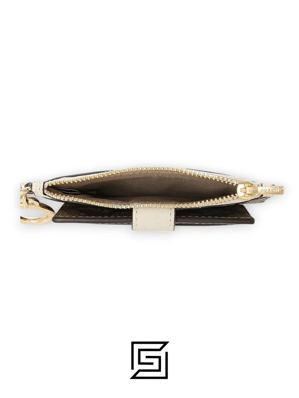 Attachment Card Case In Signature Canvas C7398 KHAKI