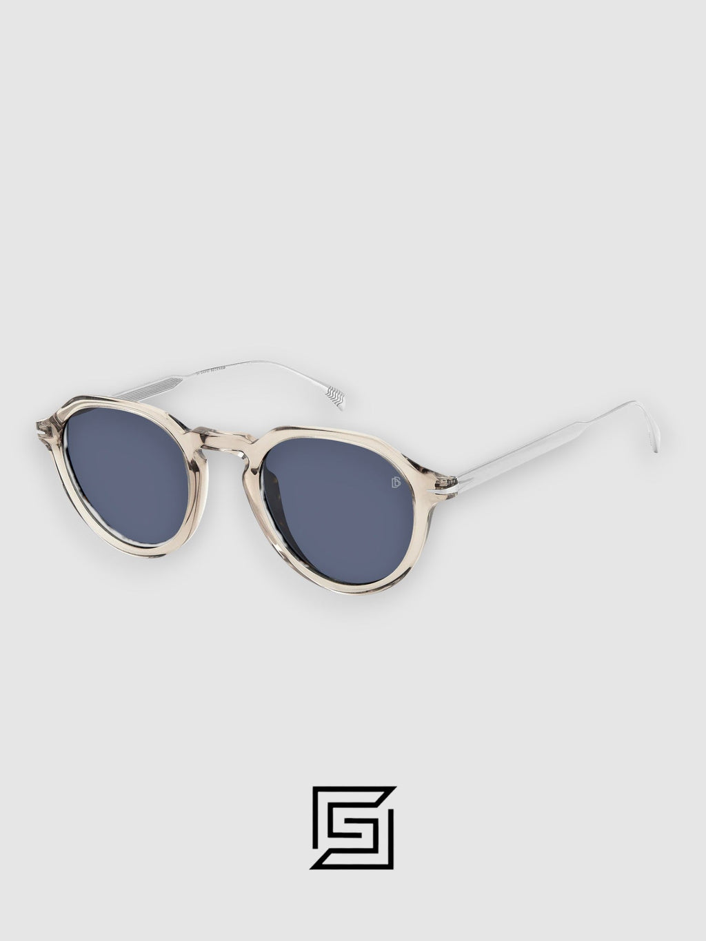 David Beckham DB1098 Sunglasses Men - TRANSPARENT_DARK BLUE