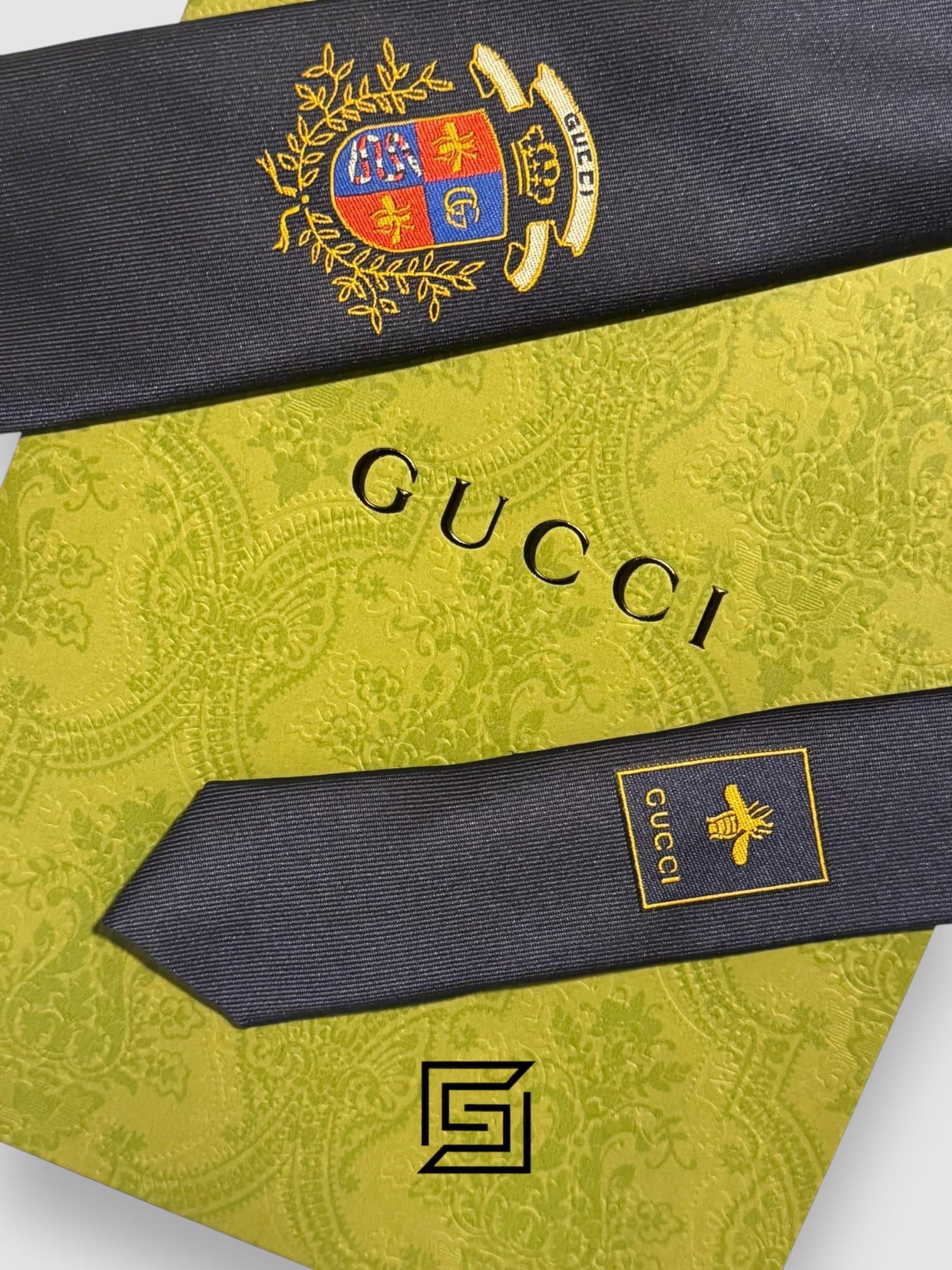 Gucci - Navy Blue Color With Royal Logo