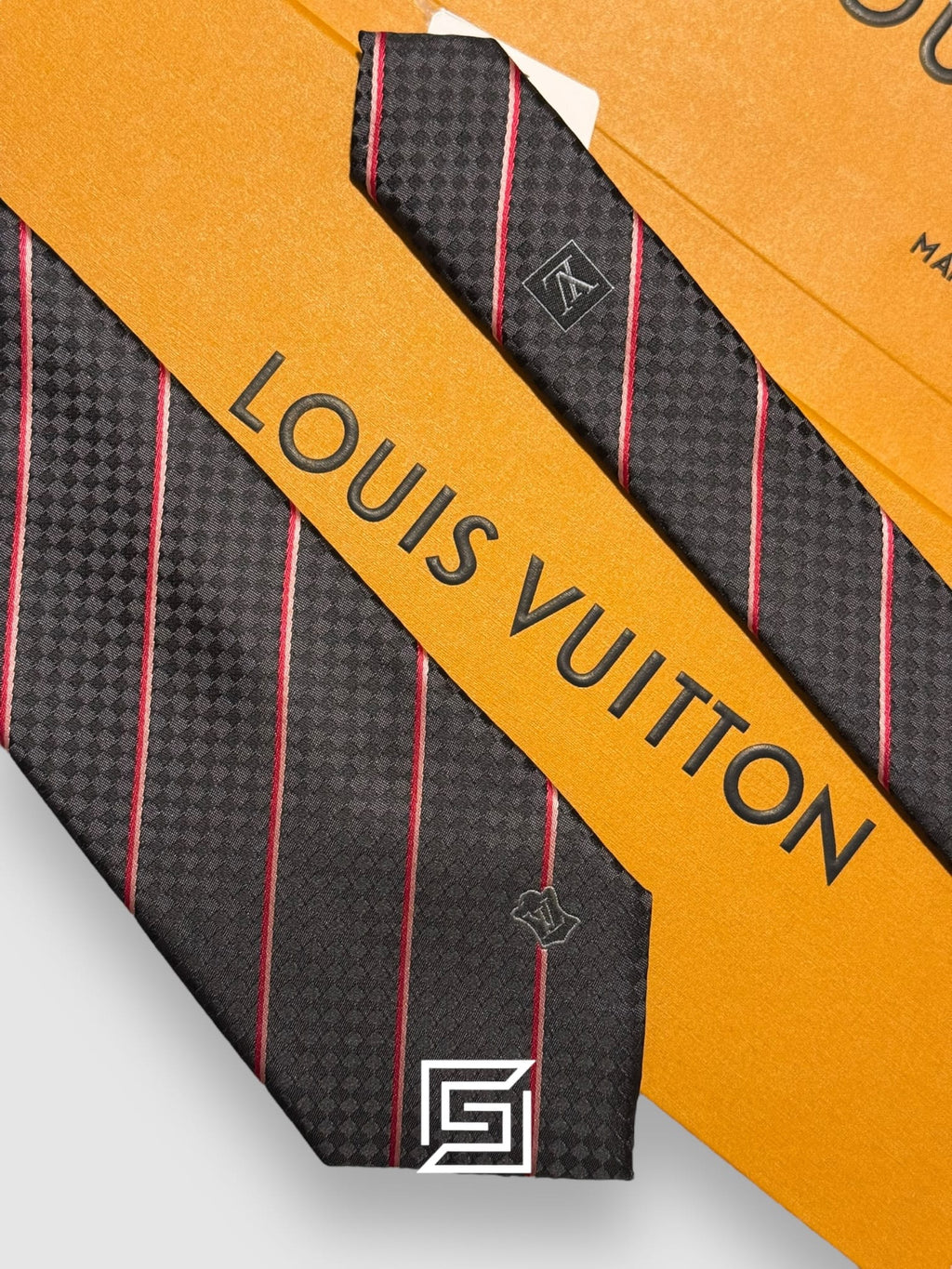 Louis Vuitton - Black - Red Striped Italian Style