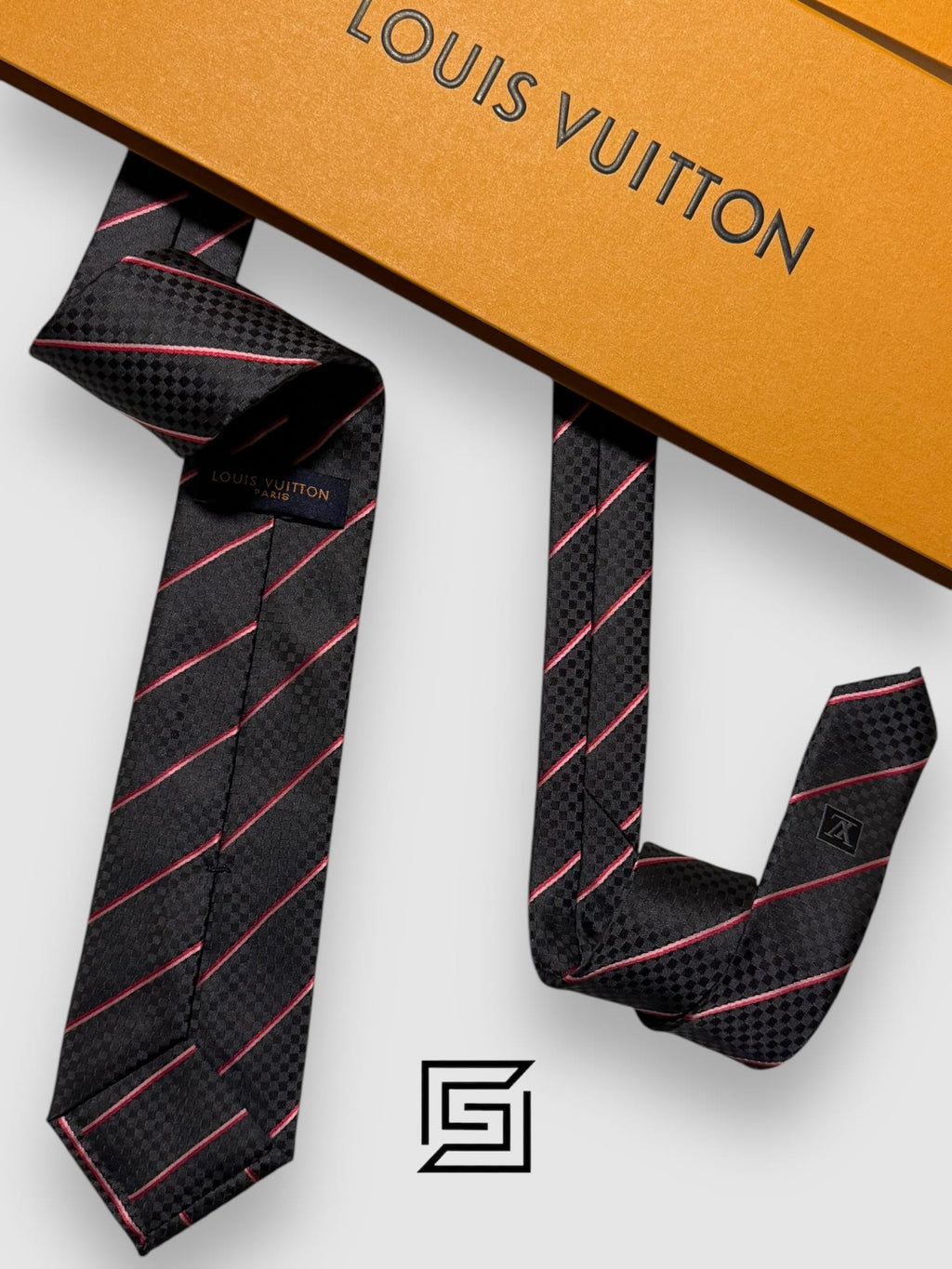 Louis Vuitton - Black - Red Striped Italian Style