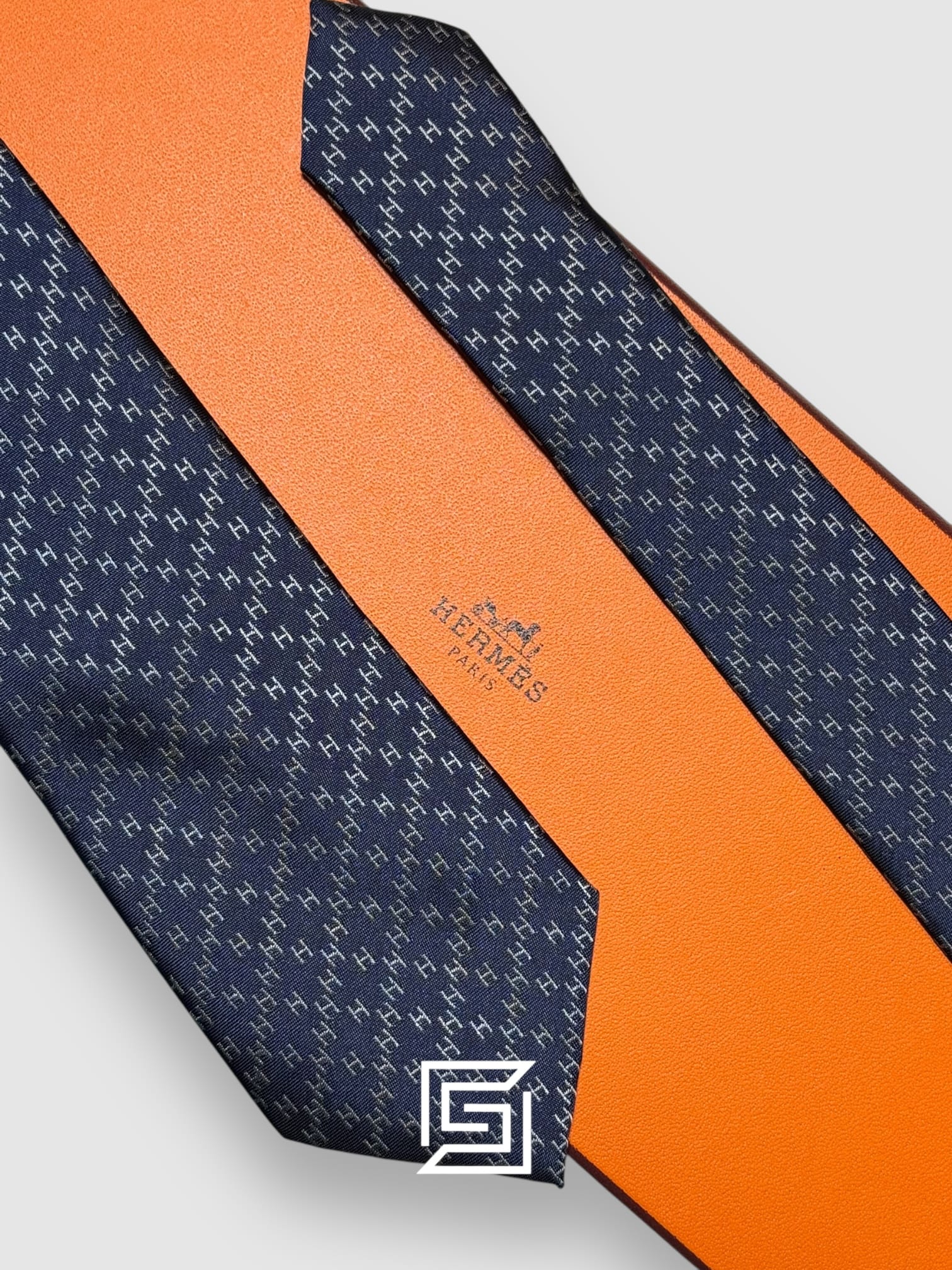 Hermes - Blue With H Grey Pattern