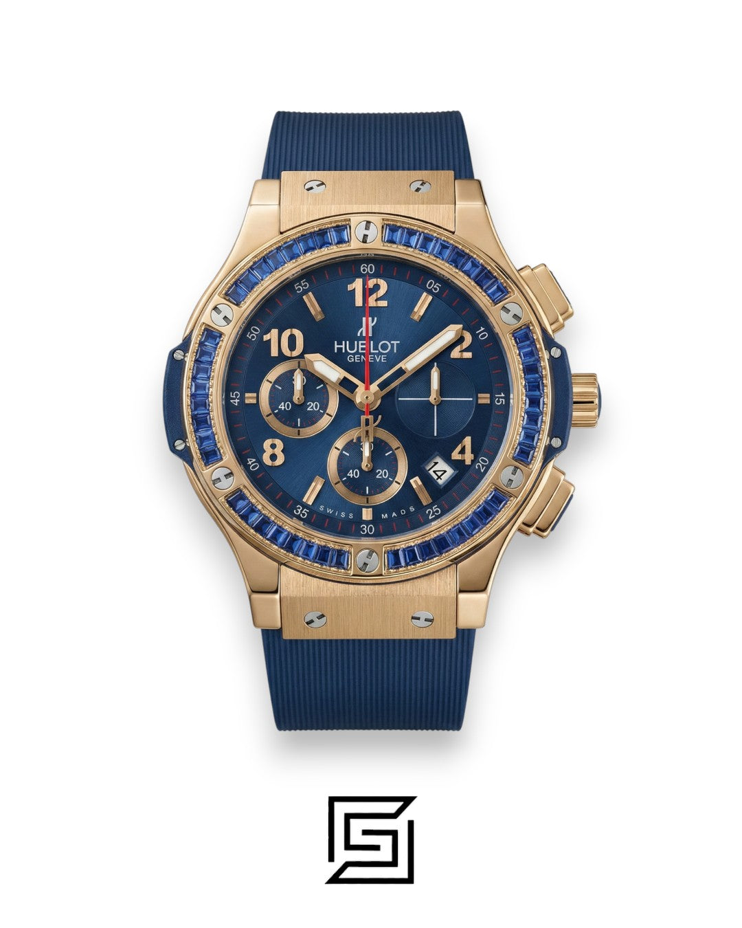Hublot Big Bang Women – إطار أزرق مرصّع بالألماس، ذهب وردي ومينا أزرق