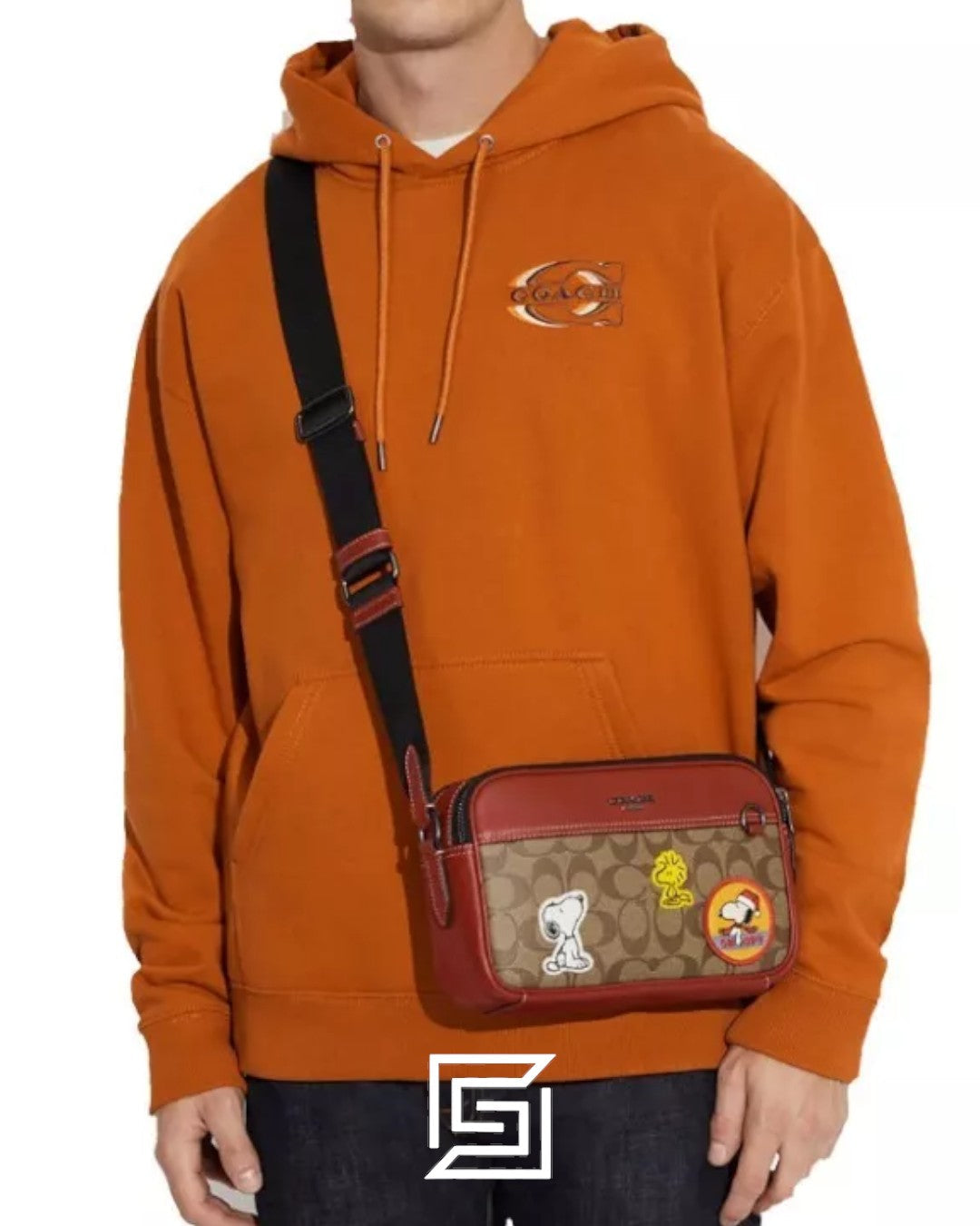 Coach X Peanuts Graham Crossbody Bag In Signature Canvas With Patches CE746