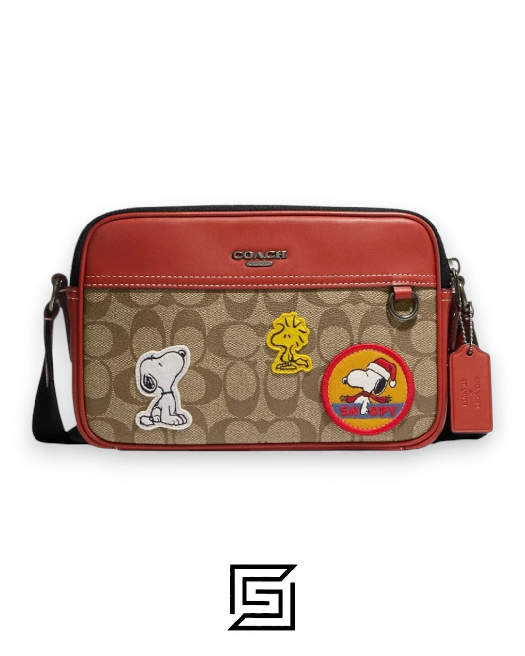 Coach X Peanuts Graham Crossbody Bag In Signature Canvas With Patches CE746
