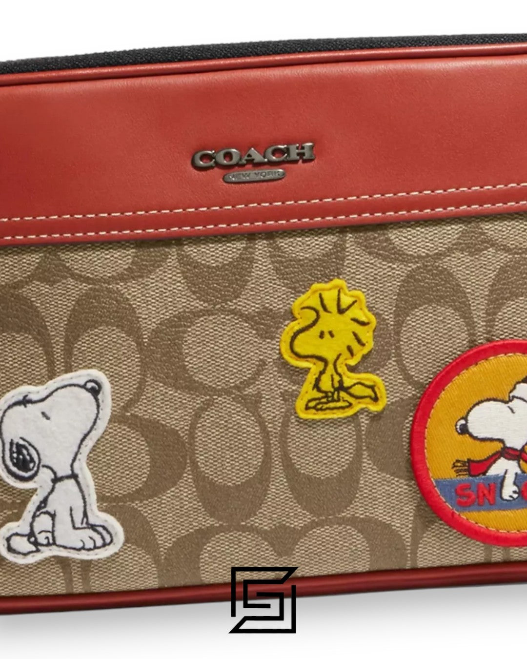 Coach X Peanuts Graham Crossbody Bag In Signature Canvas With Patches CE746