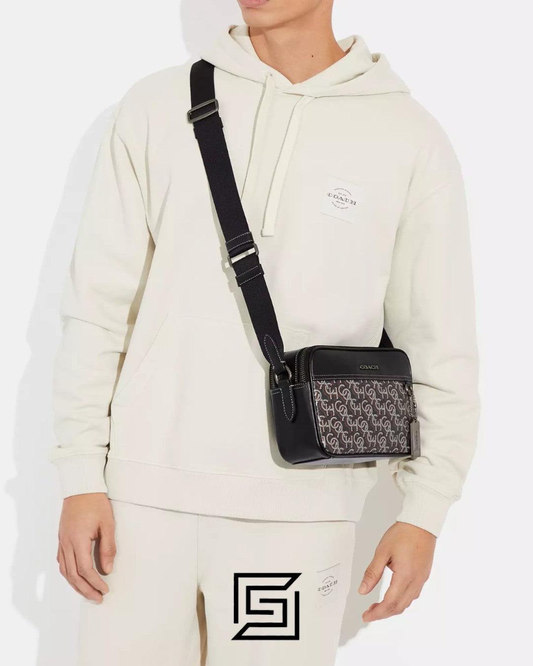 Graham Crossbody Bag With Coach Monogram Print CF484