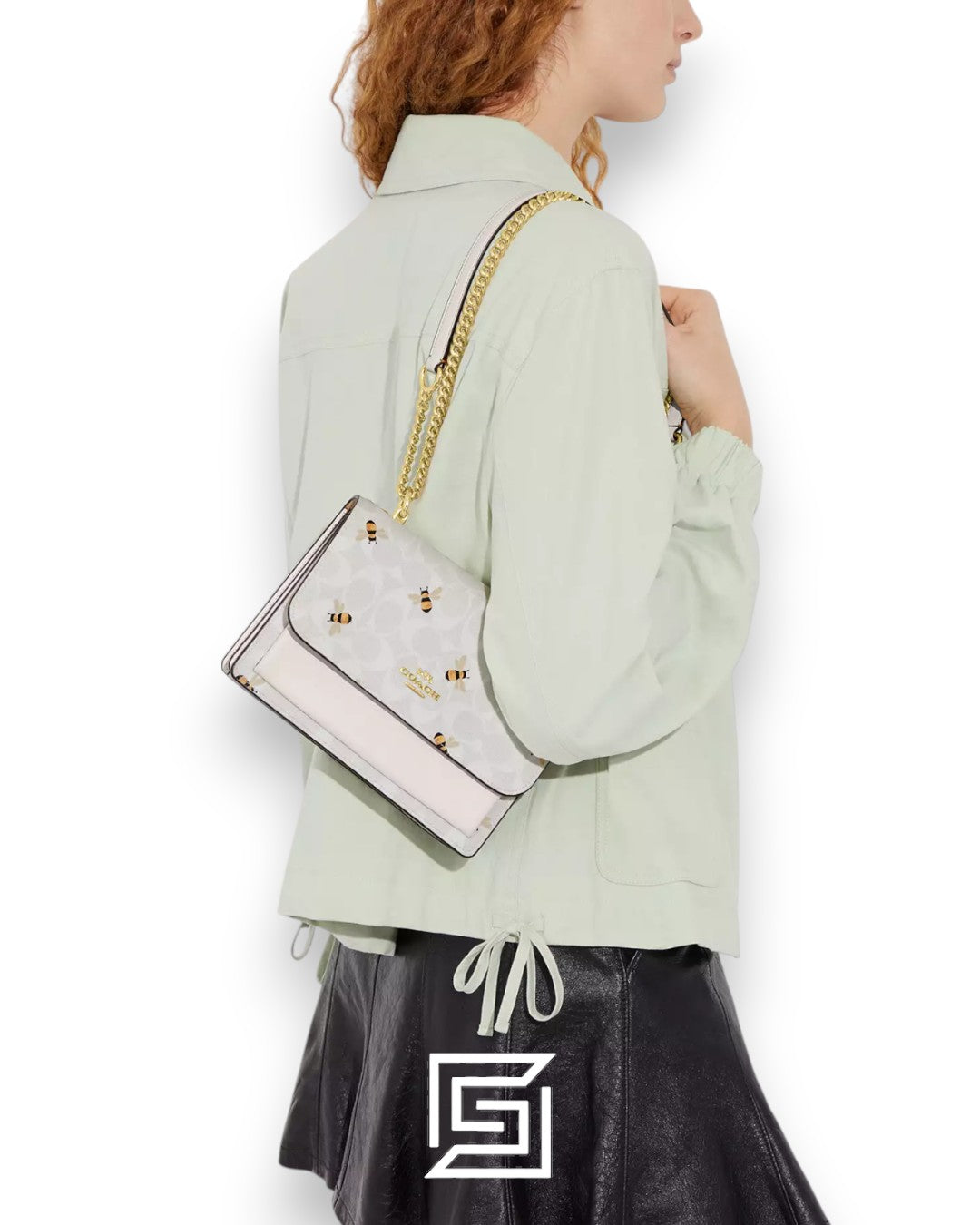 Klare Crossbody Bag In Signature Canvas With Bee Print CH515