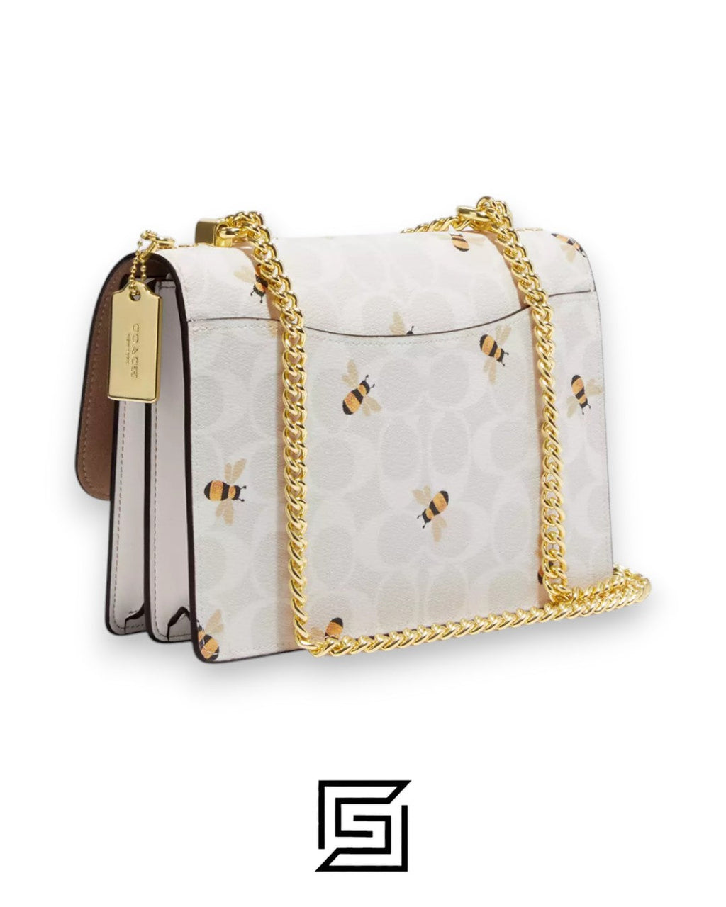 Klare Crossbody Bag In Signature Canvas With Bee Print CH515
