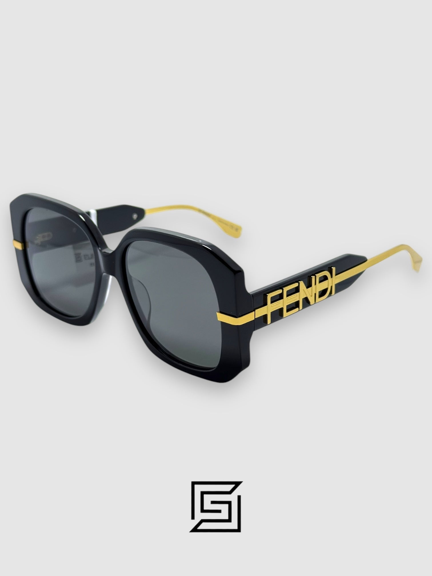 نظارة شمسية FENDI FE40065 للنساء - أسود