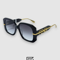 نظارات شمسية FENDI FE40065 للنساء - رمادي