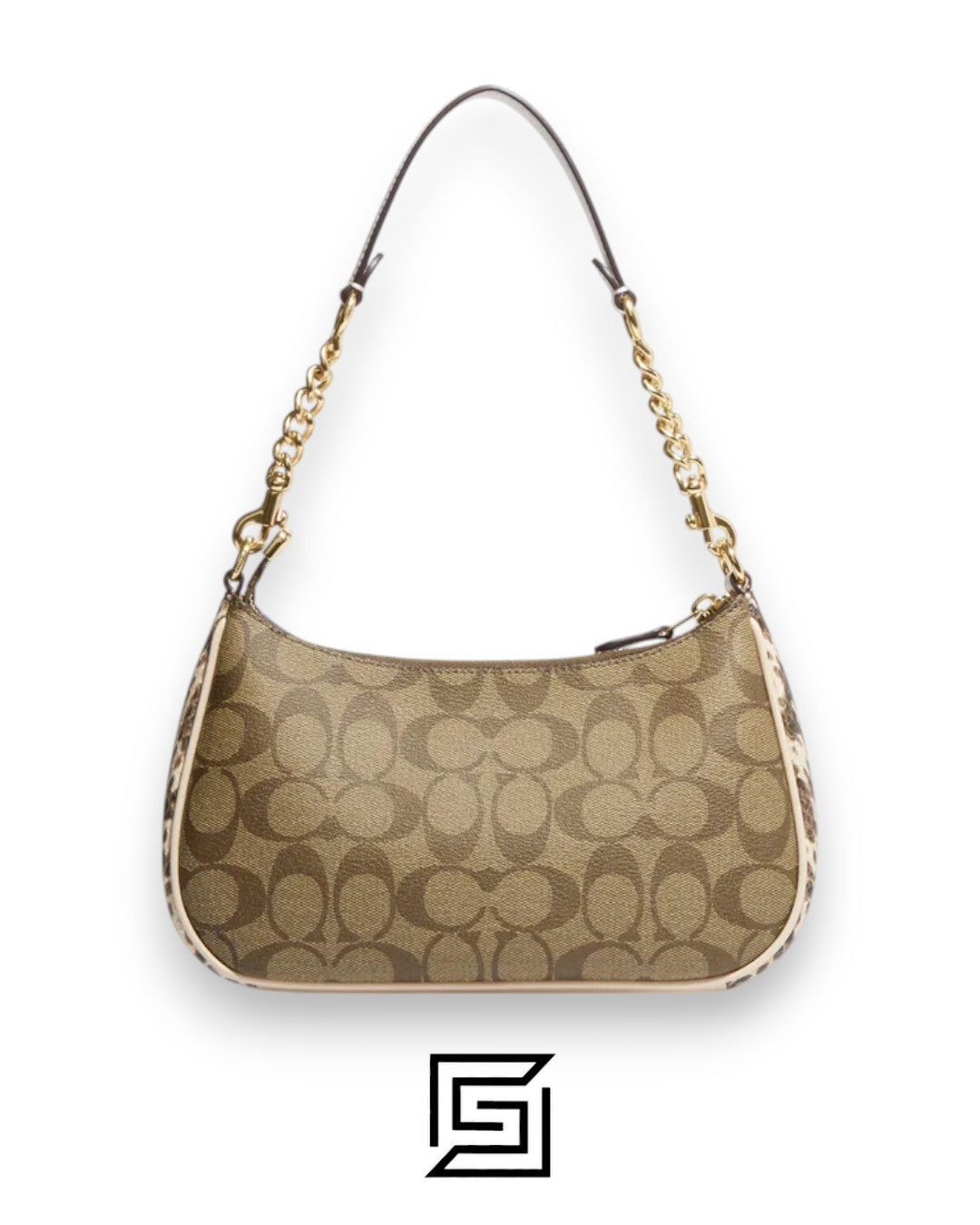 Teri Shoulder Bag In Signature Canvas Style No. CC323 Brown