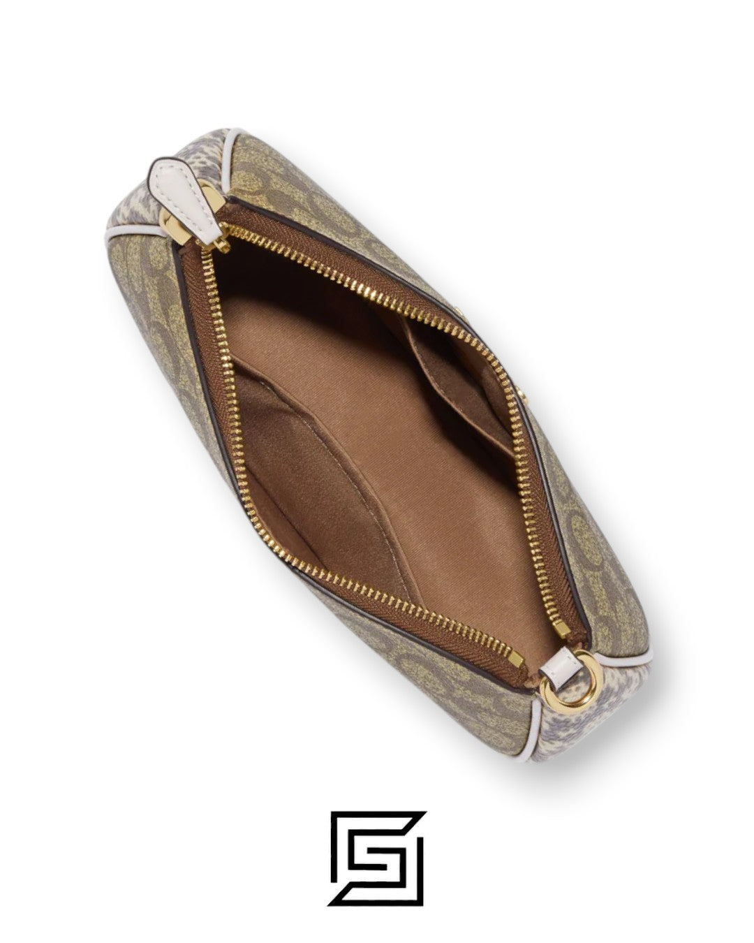 Teri Shoulder Bag In Signature Canvas Style No. CC323 Brown