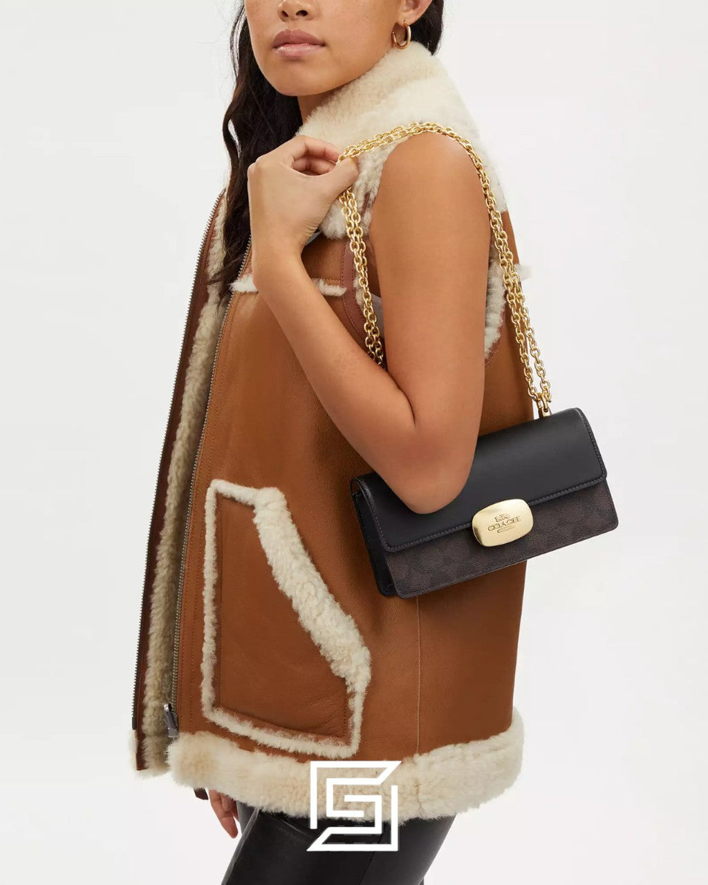 Eliza Flap Crossbody Bag In Signature Canvas CR528