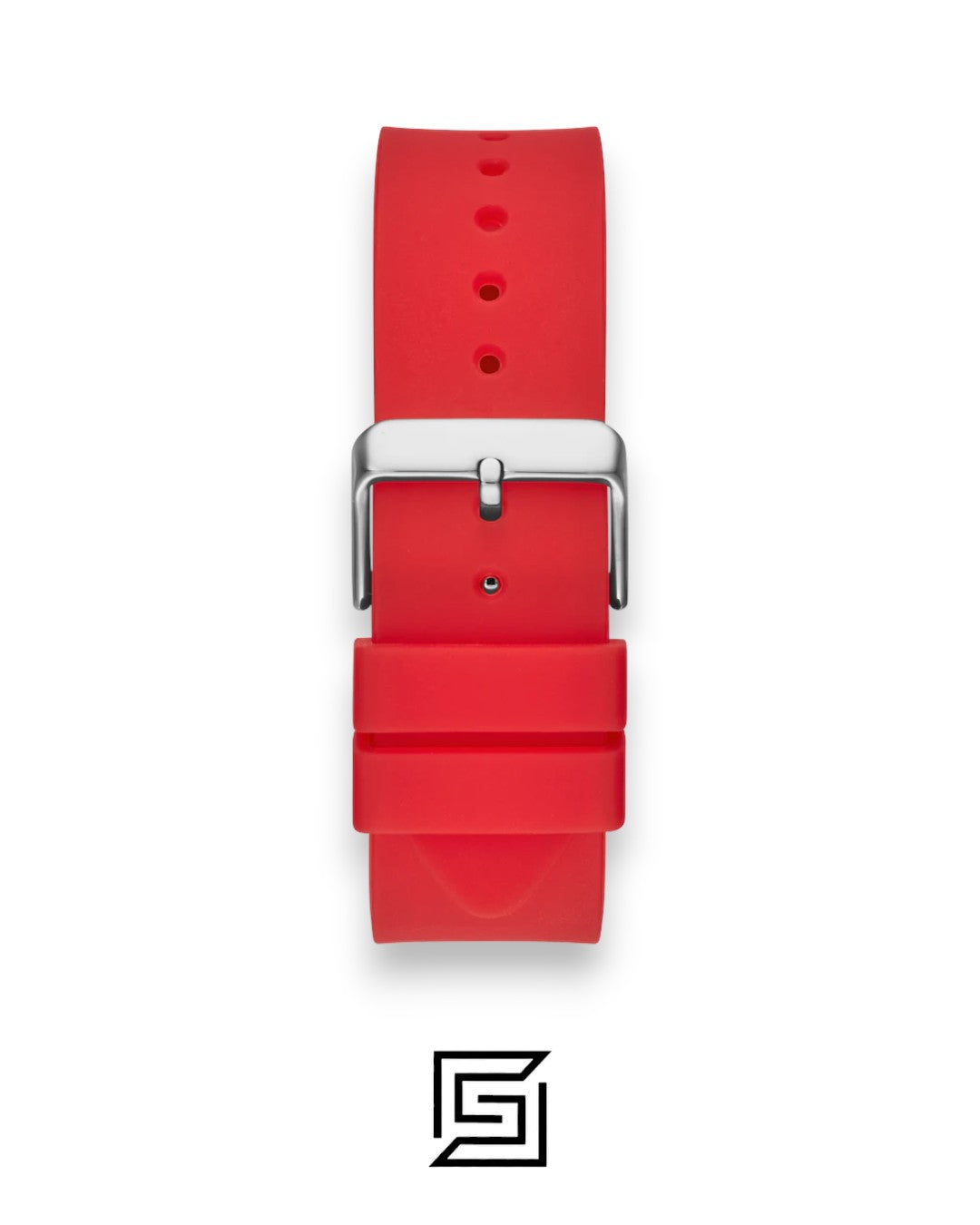 GUESS MEN BLACK Tone Analog Band Color	Red WATCH GW0203G4