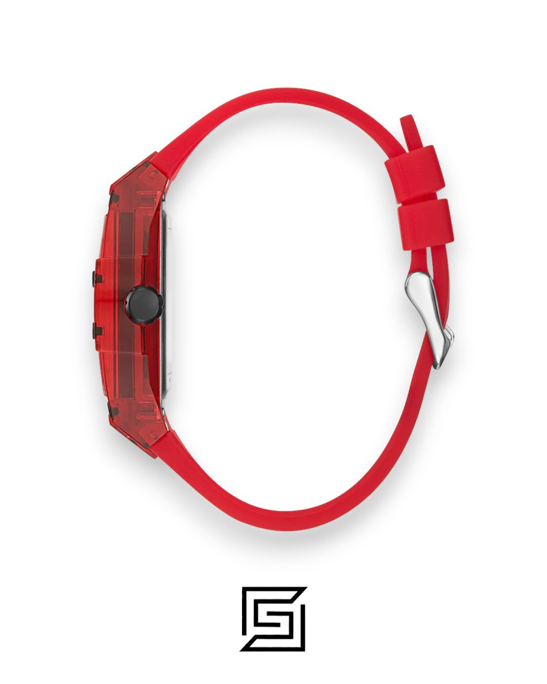 GUESS MEN RED Tone Analog Band Color RED WATCH GW0203G5