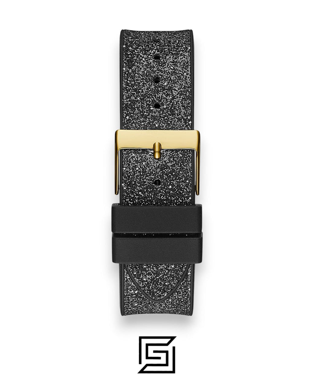GUESS Ladies Gold Tone Analog Tonneau Watch GW0105L2
