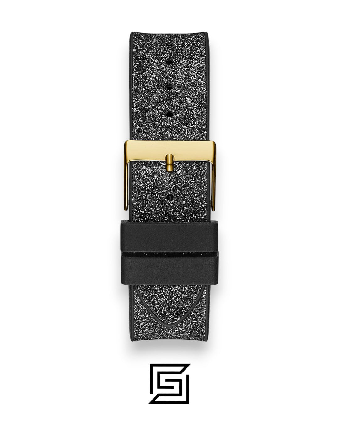 GUESS Ladies Gold Tone Analog Tonneau Watch GW0105L2