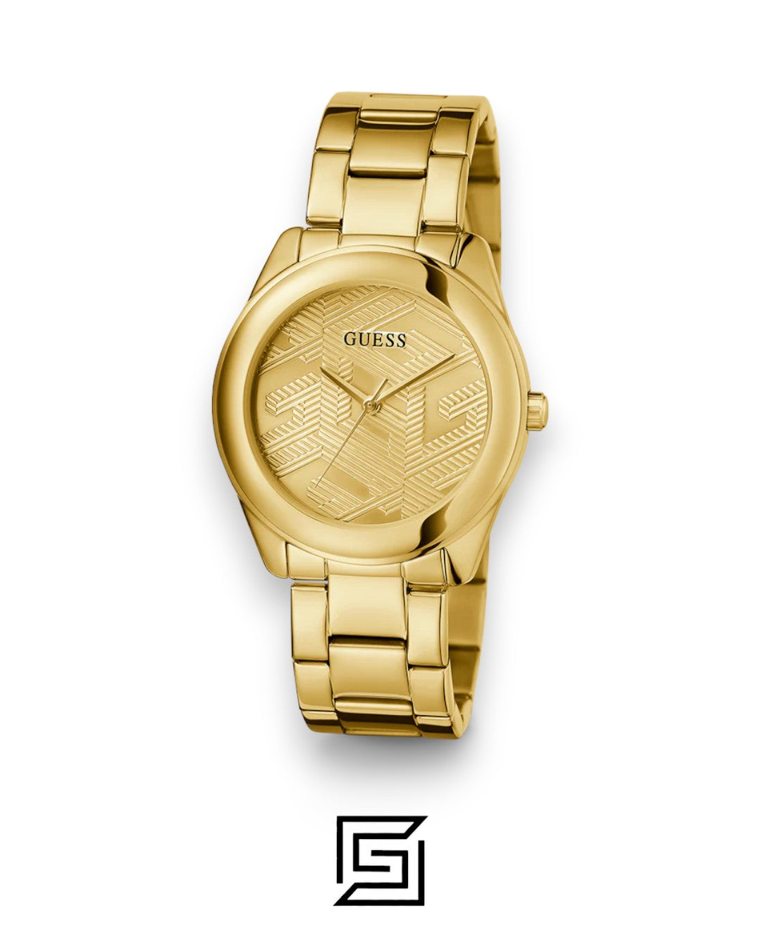 ساعة يد أنالوج GUESS نسائية باللون الذهبي طراز GW0606L2
