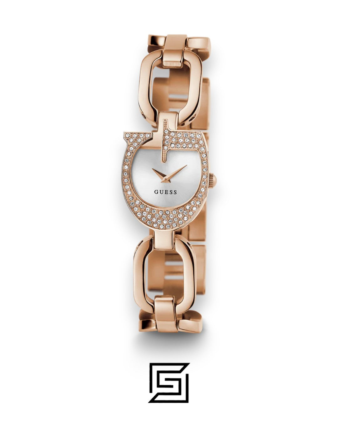 ساعة يد Guess حريمي لون ذهبي وردي أنالوج GW0683L3