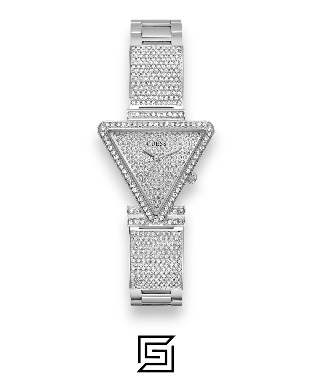GUESS Ladies SILVER Tone Analog GW0644L1