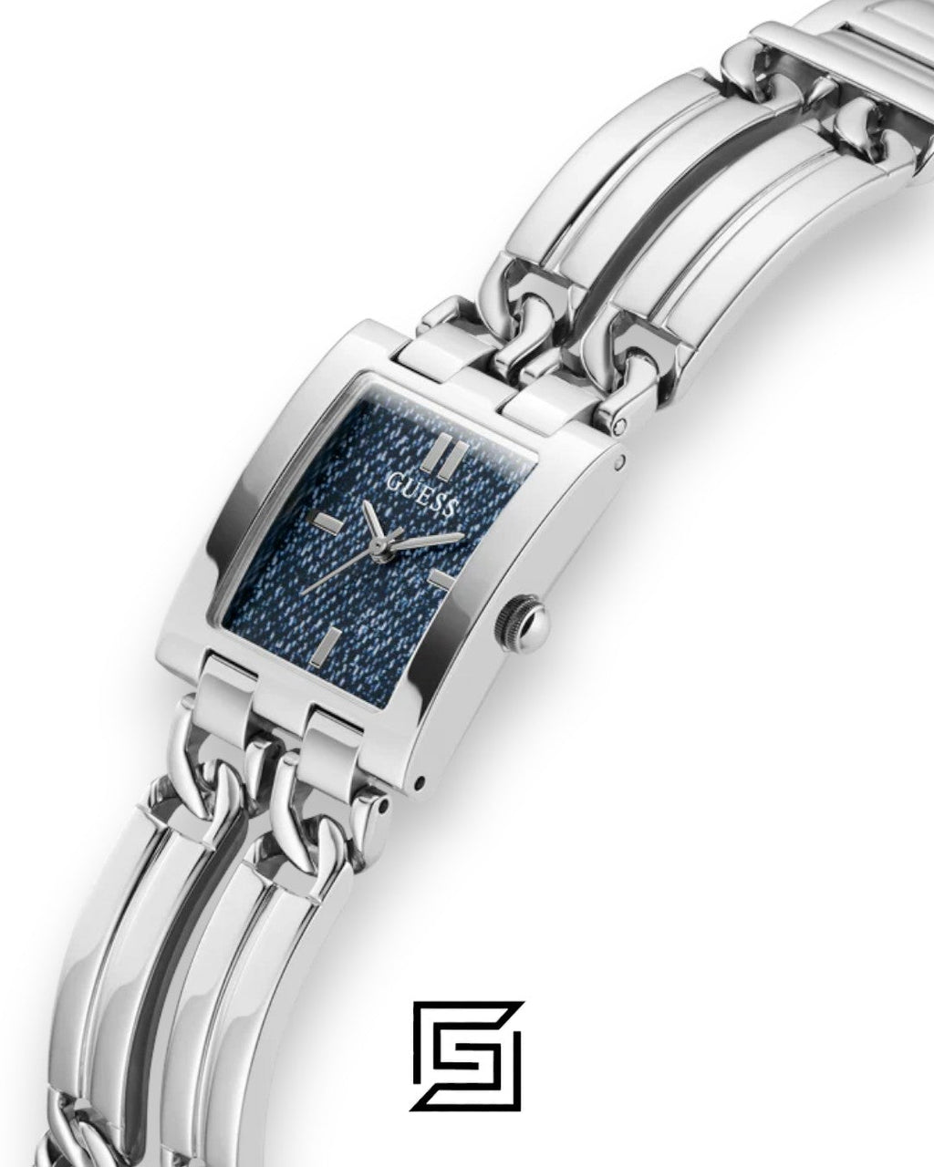 GUESS Ladies SILVER Tone Analog GW0807L1