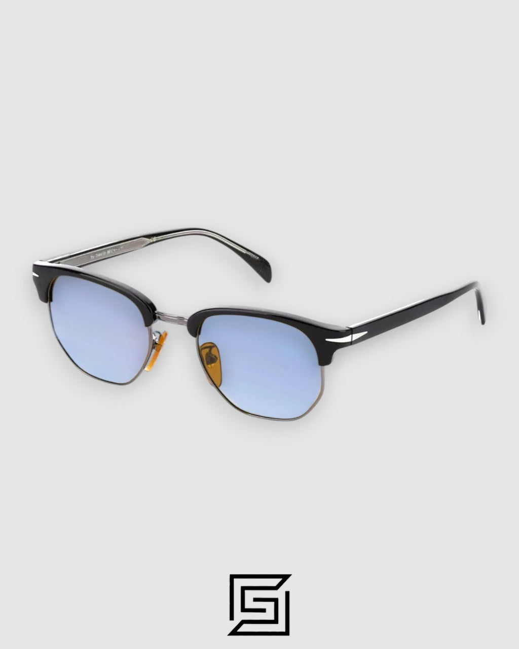 David Beckham DB1002 Sunglasses Men - BLACK-BLUE