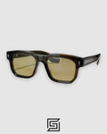 Jacques Marie Mage PLAZA Sunglasses - TRANSPERENT -OLIVE