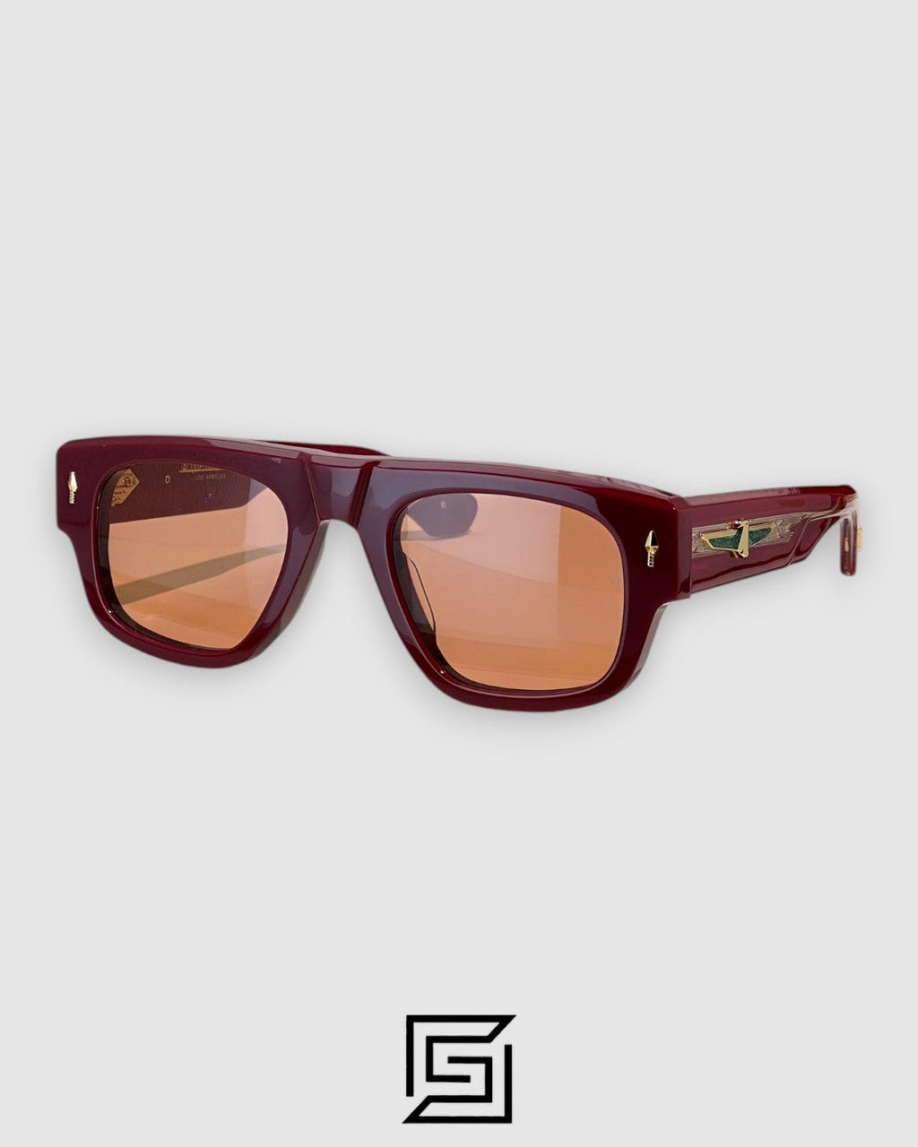 Jacques Marie Mage THUNDERCLOUD JMM sunglasses - MAROON-BROWN