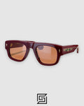 Jacques Marie Mage THUNDERCLOUD JMM sunglasses - MAROON-BROWN