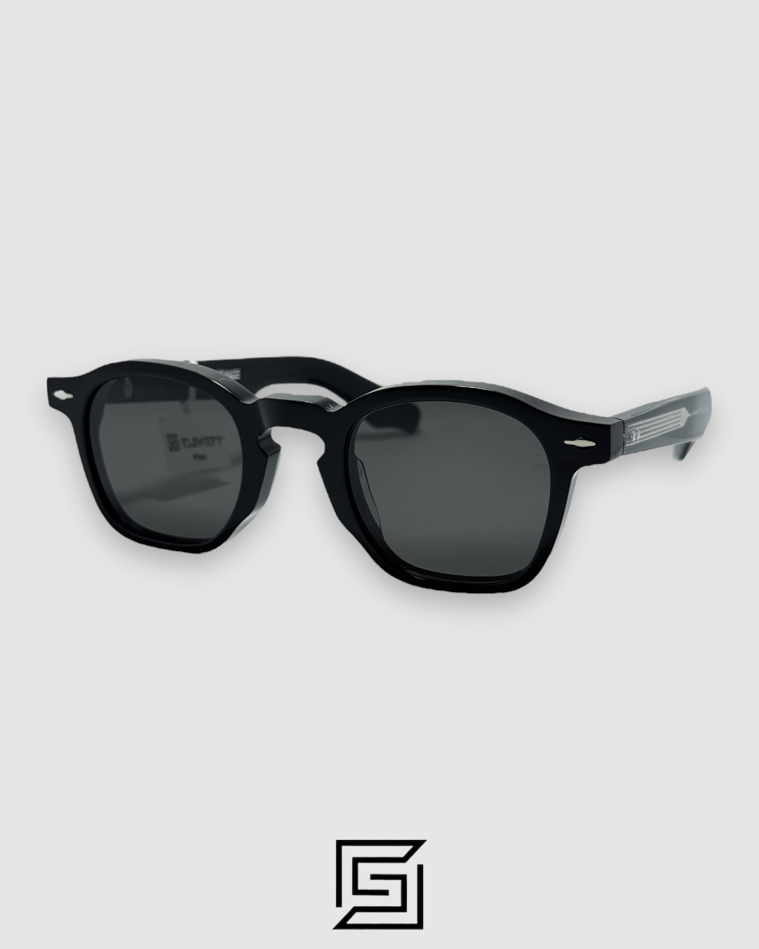 Jacques Marie Mage sunglasses ZEPHIRIN JMM - BLACK-BLACK SILVER