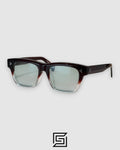 Oliver Peoples OV5524SU Sunglasses For Unisex - TRANSPERENT HALF MAROON - LIGHT GREEN