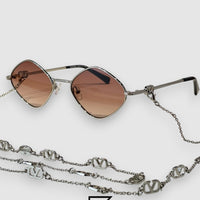 Valentino VA2088 Sunglasses For Women - silver_brown
