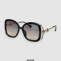 نظارة شمسية GUCCI GG1021 للنساء - أسود_رمادي