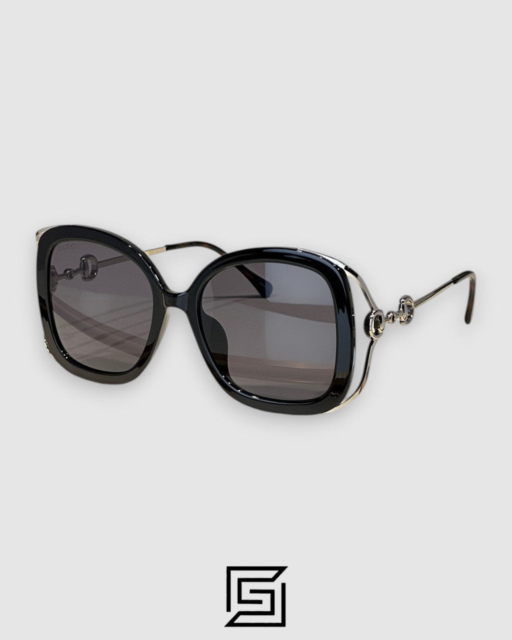 نظارة شمسية GUCCI GG1021 للنساء - أسود_أسود