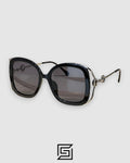 نظارة شمسية GUCCI GG1021 للنساء - أسود_أسود